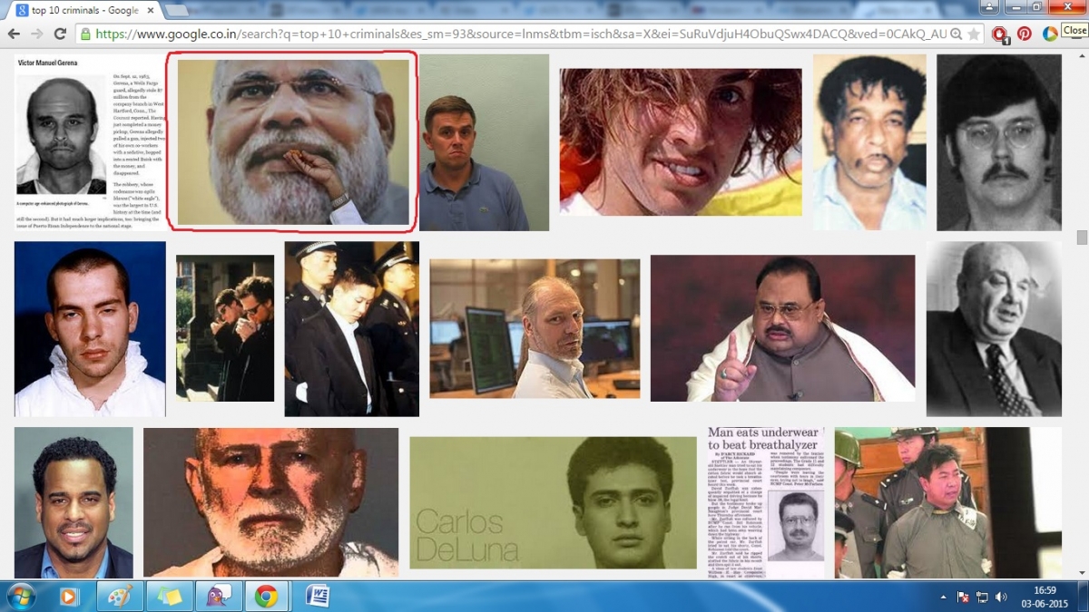 Top 10 criminals Google search