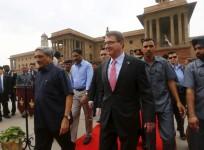 US Defence Secretary Ash Carter with Indian Defence Minister Manohar Parikar