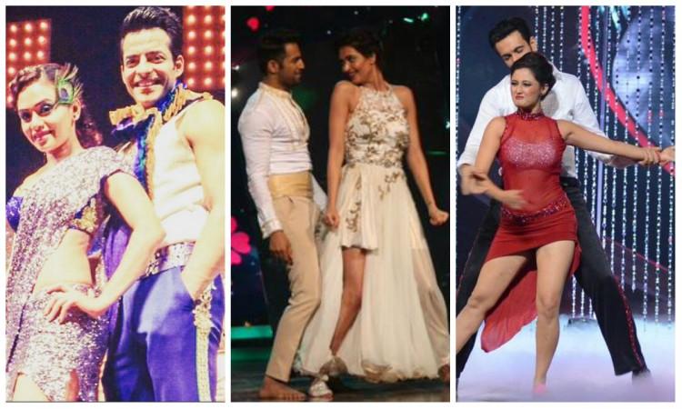 Amruta Khanvilkar, Himmanshoo Malhotra, Upen Patel, Karishma Tanna, Rashami Desai, Nandish Sandhu on 'Nach Baliye 7'