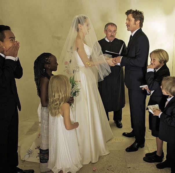 Angelina Jolie and Brad Pitt wedding Angelina Jolie and Brad Pitt wedding