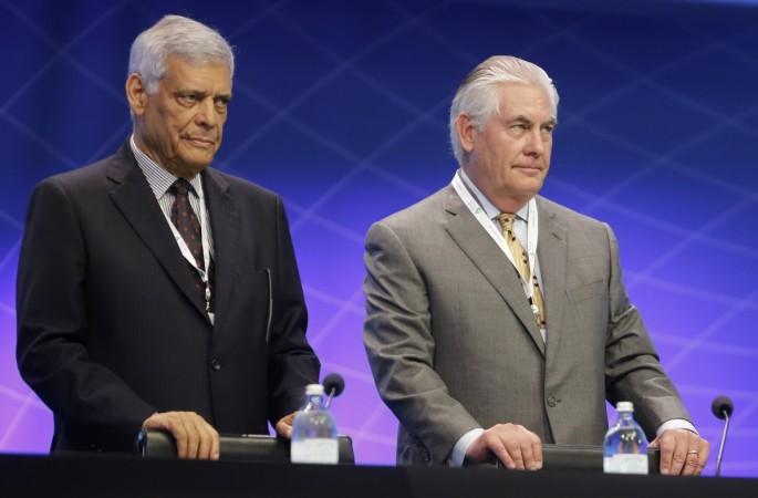 OPEC Secretary-General Abdullah al-Badri and Exxon Mobil CEO Rex Tillerson