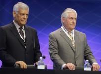 OPEC Secretary-General Abdullah al-Badri and Exxon Mobil CEO Rex Tillerson