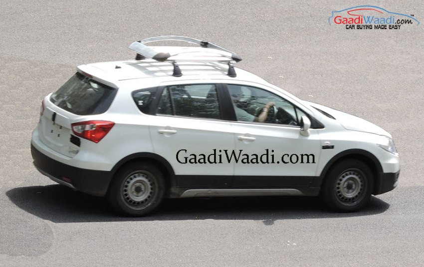 Maruti Suzuki S-Cross Spied Testing with Roof Carrier Maruti Suzuki S-Cross Spied Testing with Roof Carrier