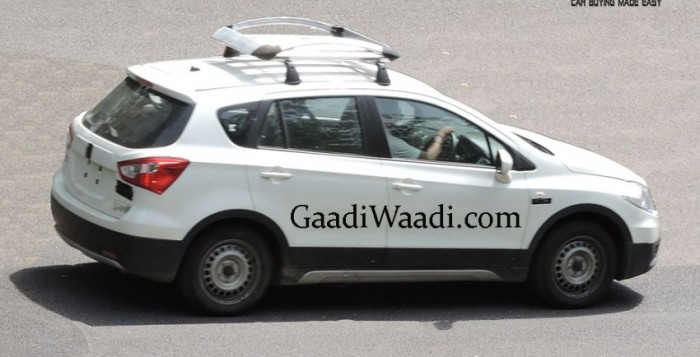 Maruti Suzuki S-Cross Spied Testing with Roof Carrier Maruti Suzuki S-Cross Spied Testing with Roof Carrier