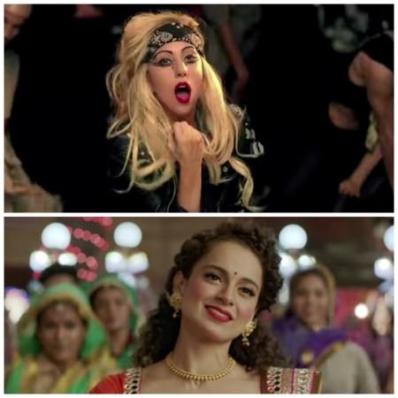 Kangana Ranaut and Lady Gaga Kangana Ranaut and Lady Gaga