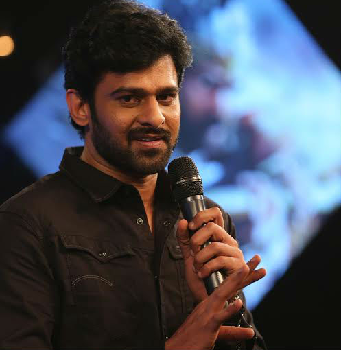 A picture of Prabhas at 'Baahubali' trailer release event. Prabhas at 'Baahubali' trailer release event.