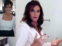 A still from Caitlyn Jenner's new show; (inset) Kris Jenner