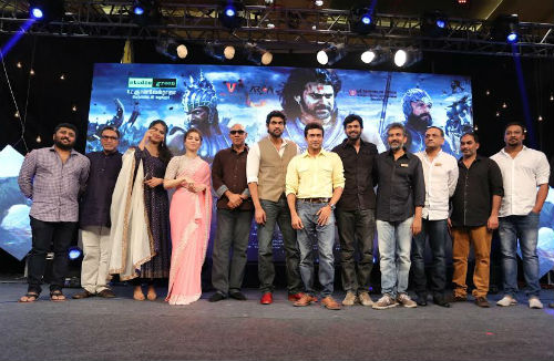 A picture 'Baahubali' trailer release event. 'Baahubali' Trailer Eelease Event