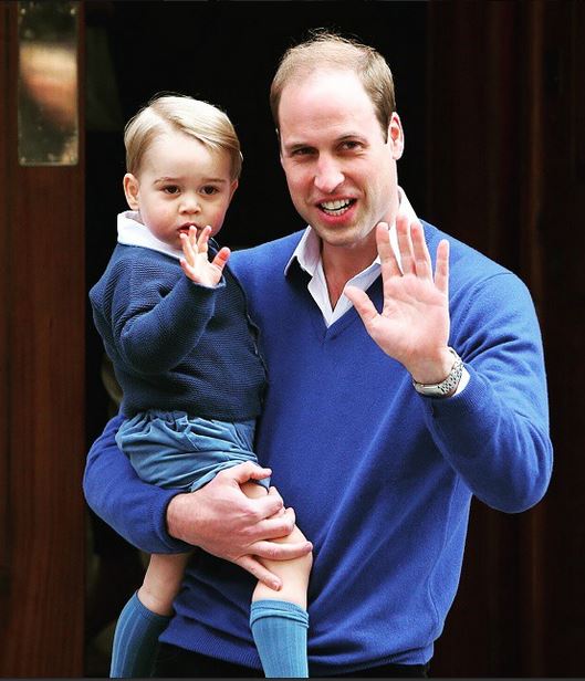 Prince George with daddy Prince Williams