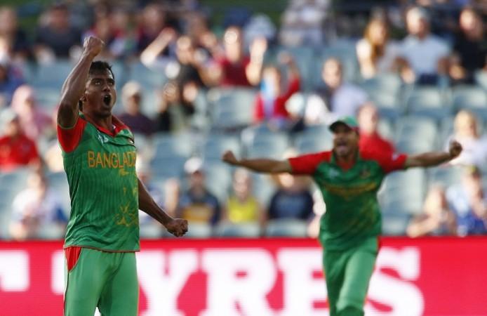 Rubel Hossain (L) replaced Shahadat Hossain for the one-off Test against India. Rubel Hossain