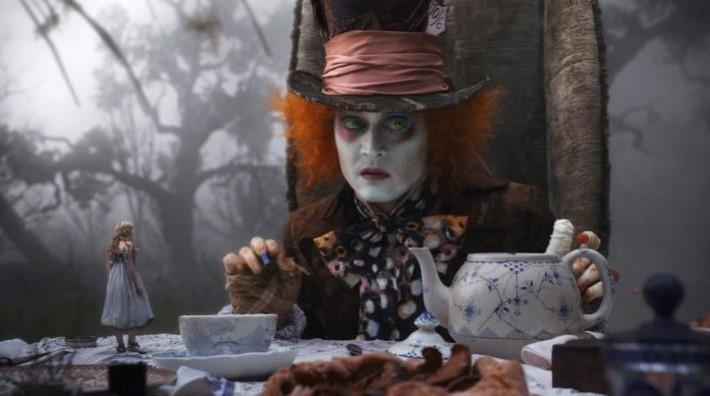 A still from 'Alice in Wonderland' Johnny Depp
