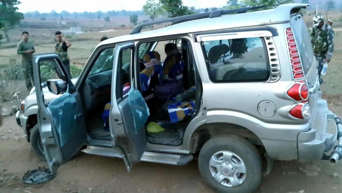 Jharkhand security forces at the site of encounter in Palamau district on 9 June. Jharkhand Encounter