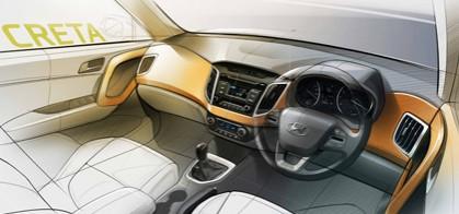 Hyundai Creta Compact SUV interior Hyundai Creta Compact SUV interior