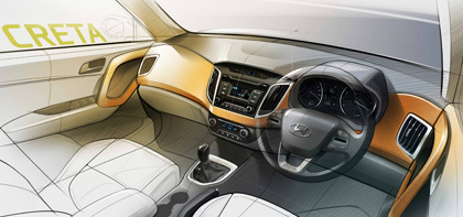 Hyundai Creta Compact SUV interior