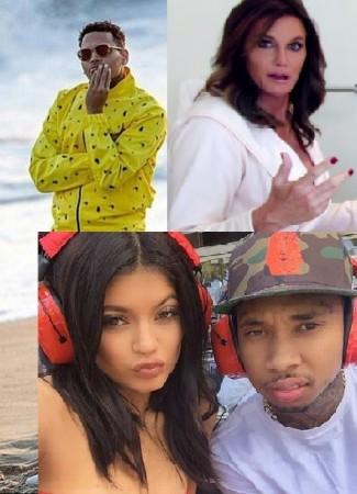 Chris Brown; Caitlyn Jenner; Kylie Jenner with Tyga