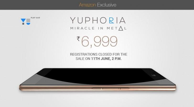 Micromax YU Yuphoria Amazon India Flash Sale 3.0 to Start on 11 June Micromax YU Yuphoria Amazon India Flash Sale 3.0 to Start on 11 June