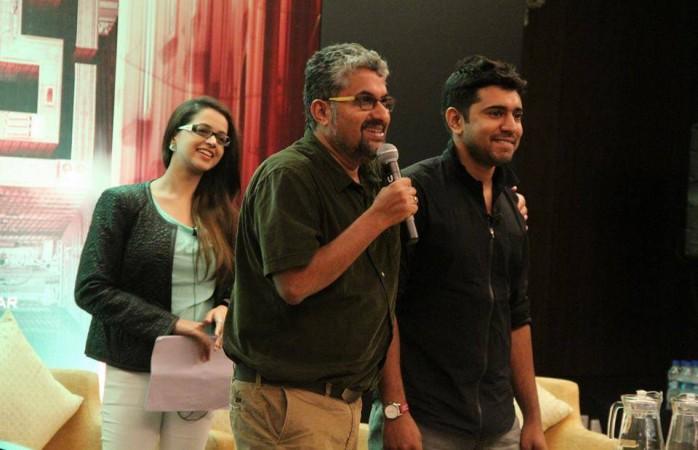 Nivin Pauly, Shyamaprasad and Bhavana at the script reading session of Nivin - Shyamparasad