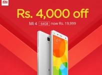 Xiaomi Mi4 64GB Gets ₹4,000 Price-Cut; Exchange Offer Also Available with Additional ₹5,000 Cash-Back
