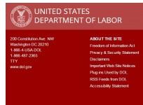 Department of Labor, US government