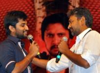 Nani and SS Rajamouli at Eega audio launch