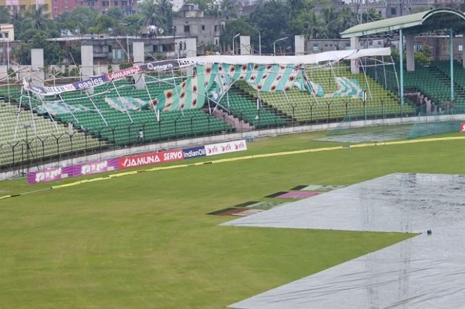 Rain has been the lead actor in the Test Match between Bangladesh and India India Bangladesh Fatullah Ground Rain