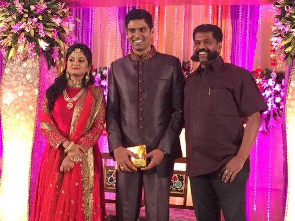 A picture of SR Prabhu-Deepthi's Wedding Reception. SR Prabhu Deepthi's Wedding Reception