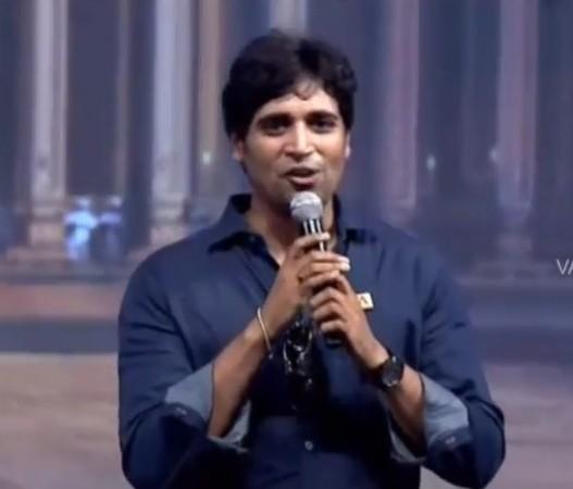 Adivi Sesh at Baahubali audio launch Adivi Sesh at Baahubali audio launch