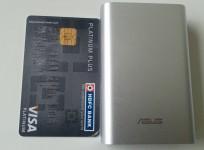 ASUS ZenPower offers similar width of a credit card but it is a couple mm longer