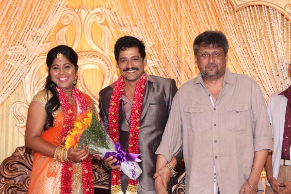 Vidharth (Vidhardh)- Gayathri Devi Wedding Reception: Celebrities Bless ...