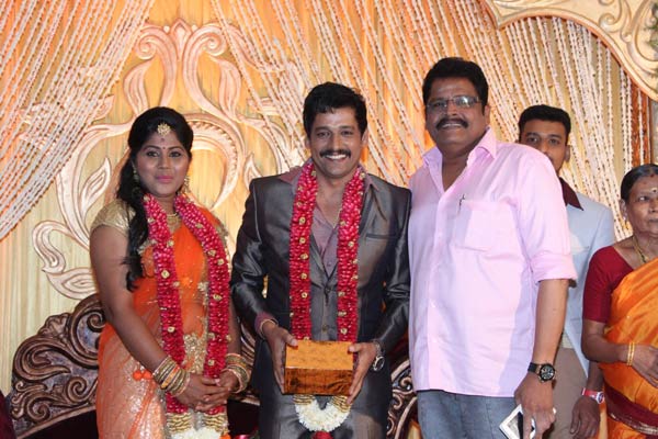 Vidharth (Vidhardh)- Gayathri Devi Wedding Reception: Celebrities Bless ...