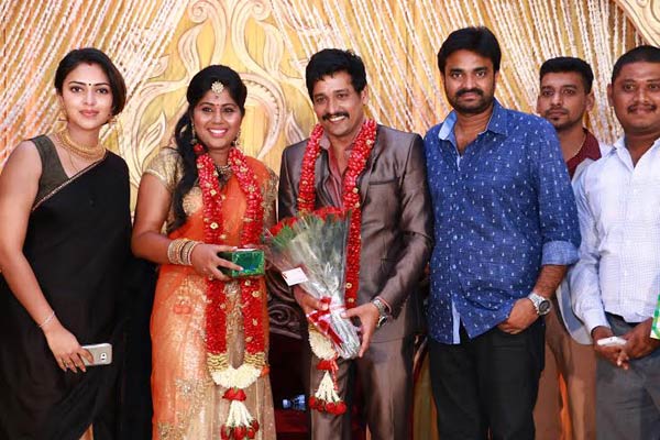 Vidharth (Vidhardh)- Gayathri Devi Wedding Reception: Celebrities Bless ...