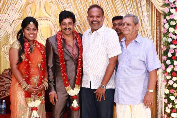 Vidharth (Vidhardh)- Gayathri Devi Wedding Reception: Celebrities Bless ...