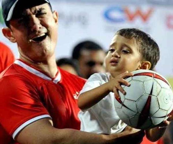 Aamir Khan with son Azad