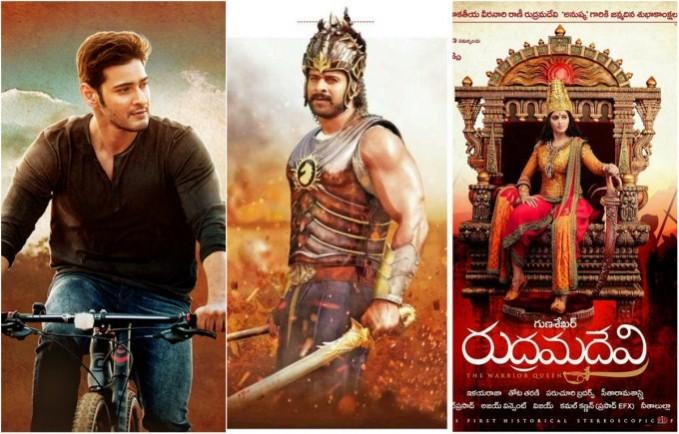 'Srimanthudu', 'Baahubali', 'Rudhramadevi' 'Srimanthudu', 'Baahubali', 'Rudhramadevi'