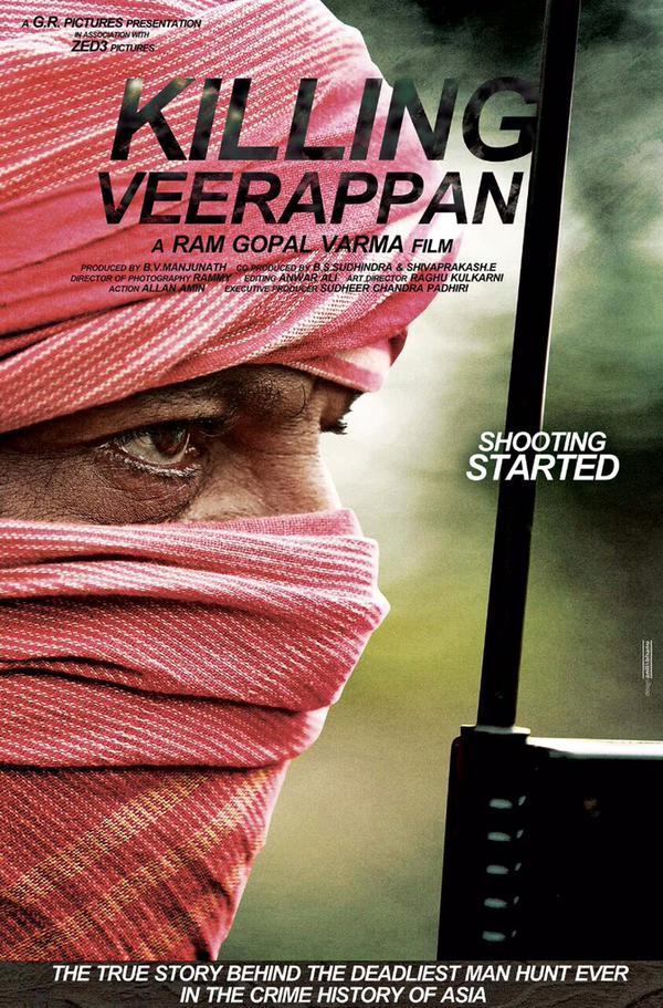 Shivarajkumar S First Look In Killing Veerappan Ram Gopal Varma Releases 4 Posters [photos