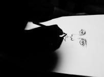 Sketching artist