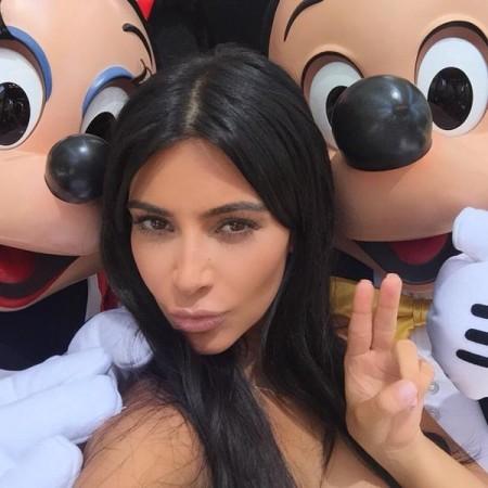 Kim Kardashian at Disneyland Kim Kardashian
