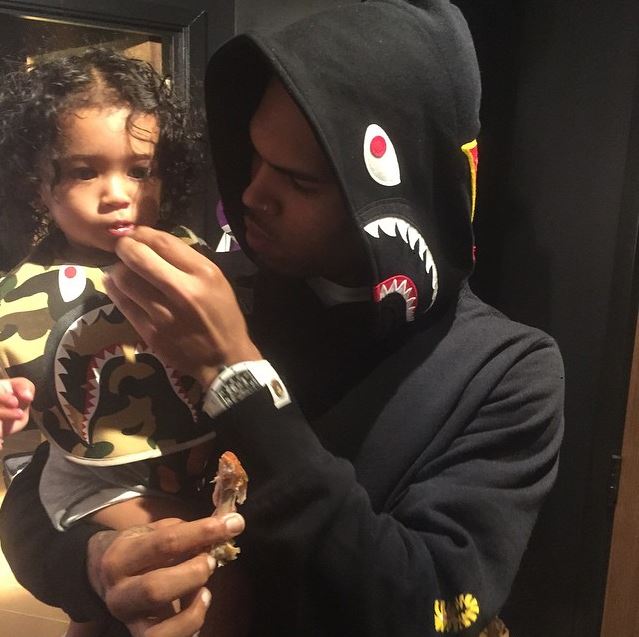 Chris Brown with his Daughter Royalty Chris Brown