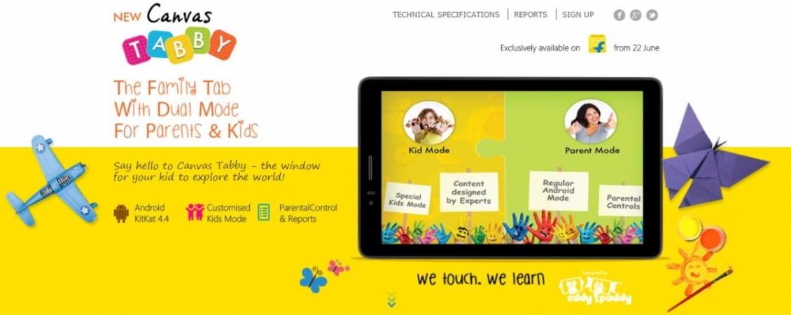 Micromax Launches Canvas Tabby Slate for Children in India; Price, Specifications Micromax Launches Canvas Tabby Slate for Children in India; Price, Specifications