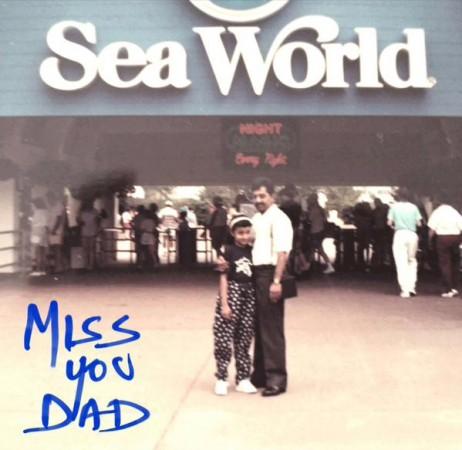 Trisha's Childhood photo with her father