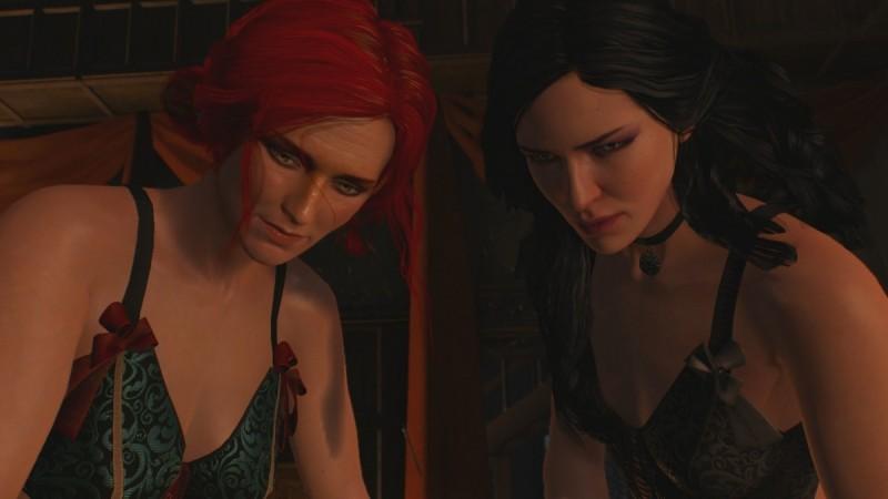 The Witcher 3 Threesome Scene