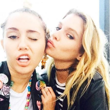 Miley Cyrus with Stella Maxwell