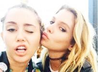 Miley Cyrus with Stella Maxwell