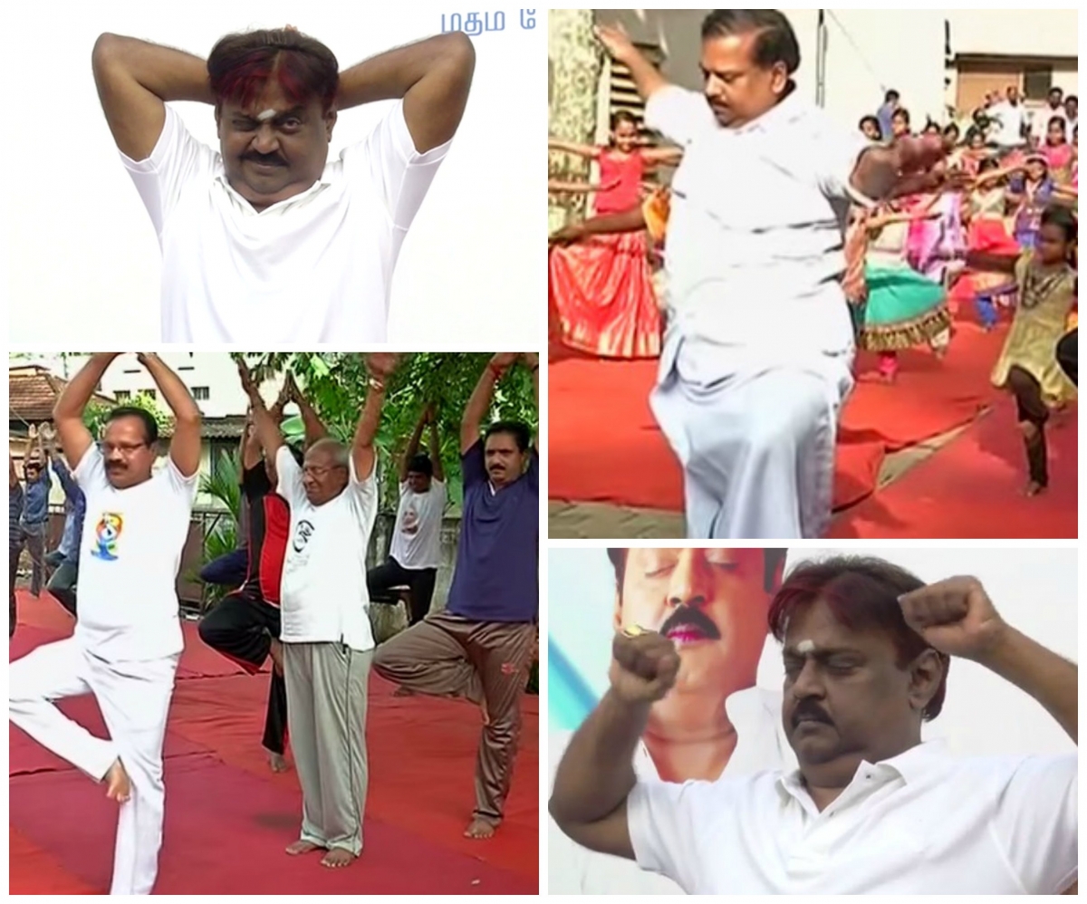 Vijayakanth, Other South Ministers' Funny Performances on International  Yoga Day Go Viral [VIDEOS] - IBTimes India