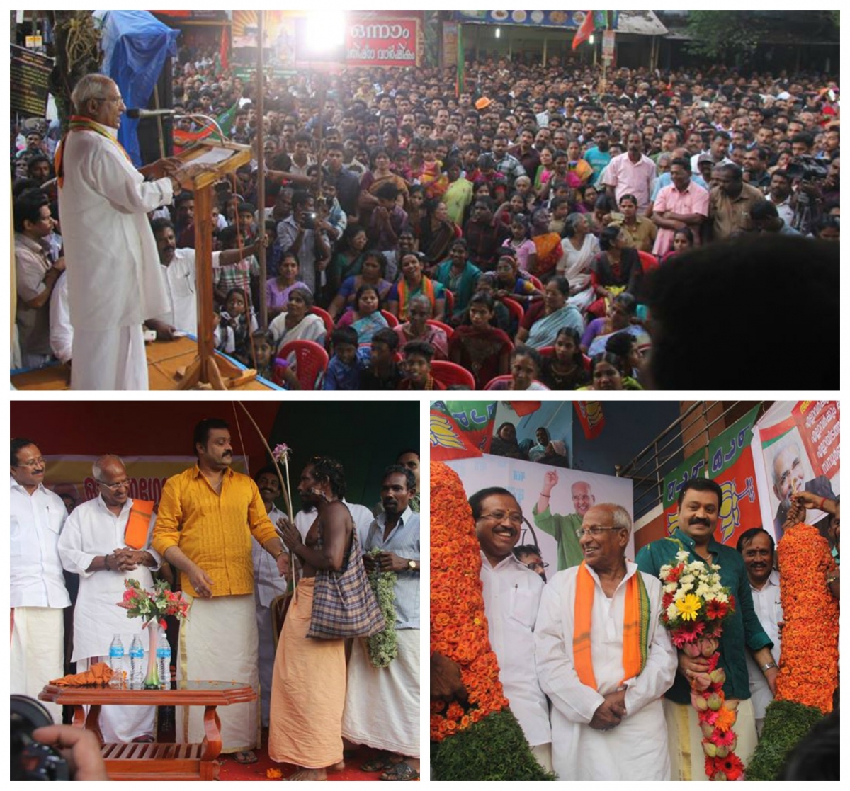 Election campaign by BJP party in Aruvikkara