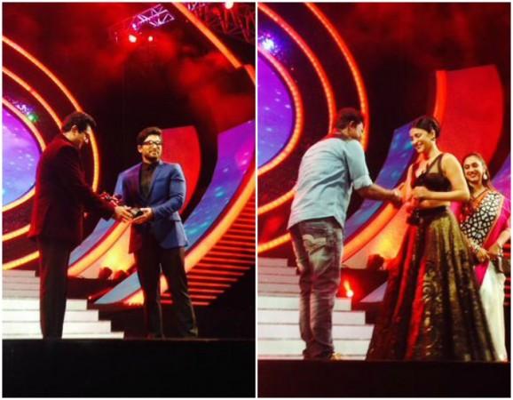 Allu Arjun, Shruti Haasan receive Best Actor Filmfare Awards South 2015 for their performance in Race Gurram Allu Arjun, Shruti Haasan receive Best Actor Filmfare Awards South 2015 for their performance in Race Gurram