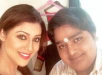 Manish Vishwakarma with Debina Bonnerjee