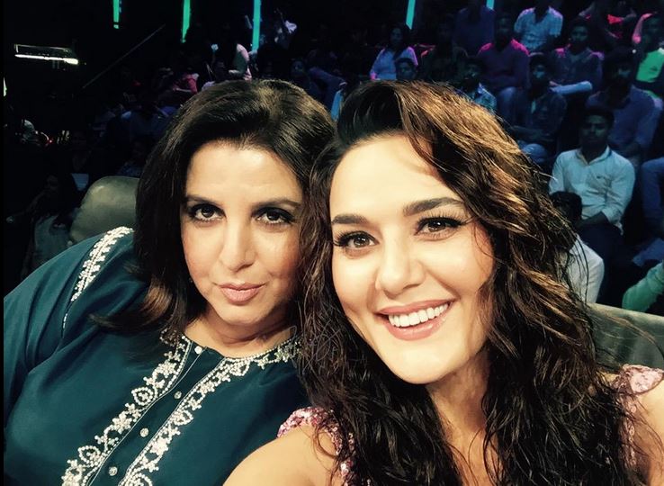 Farah Khan and Preity Zinta