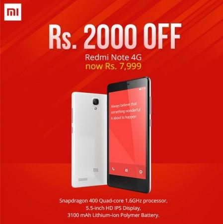 Xiaomi Redmi Note 4G Gets Cheaper in India Ahead of Successor's Launch Xiaomi Redmi Note 4G Gets Cheaper in India Ahead of Successor's Launch