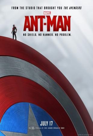 Ant-Man on Captain's shield